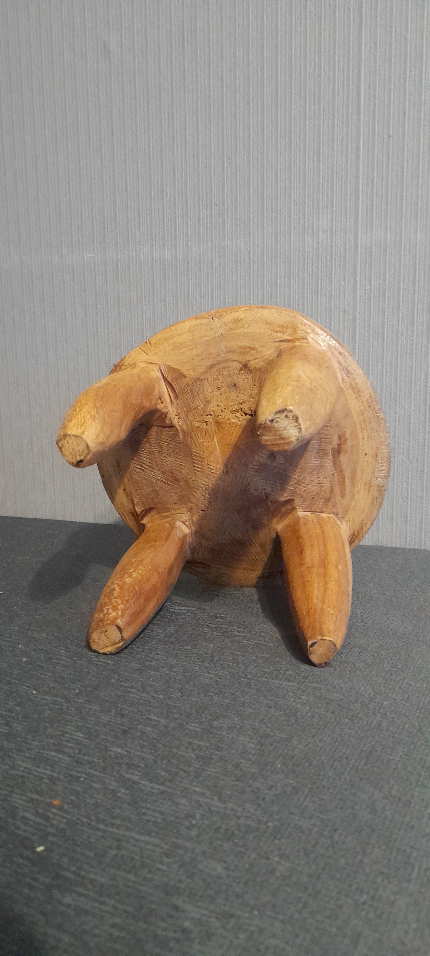Petit Tabouret rond Senoufo en bois