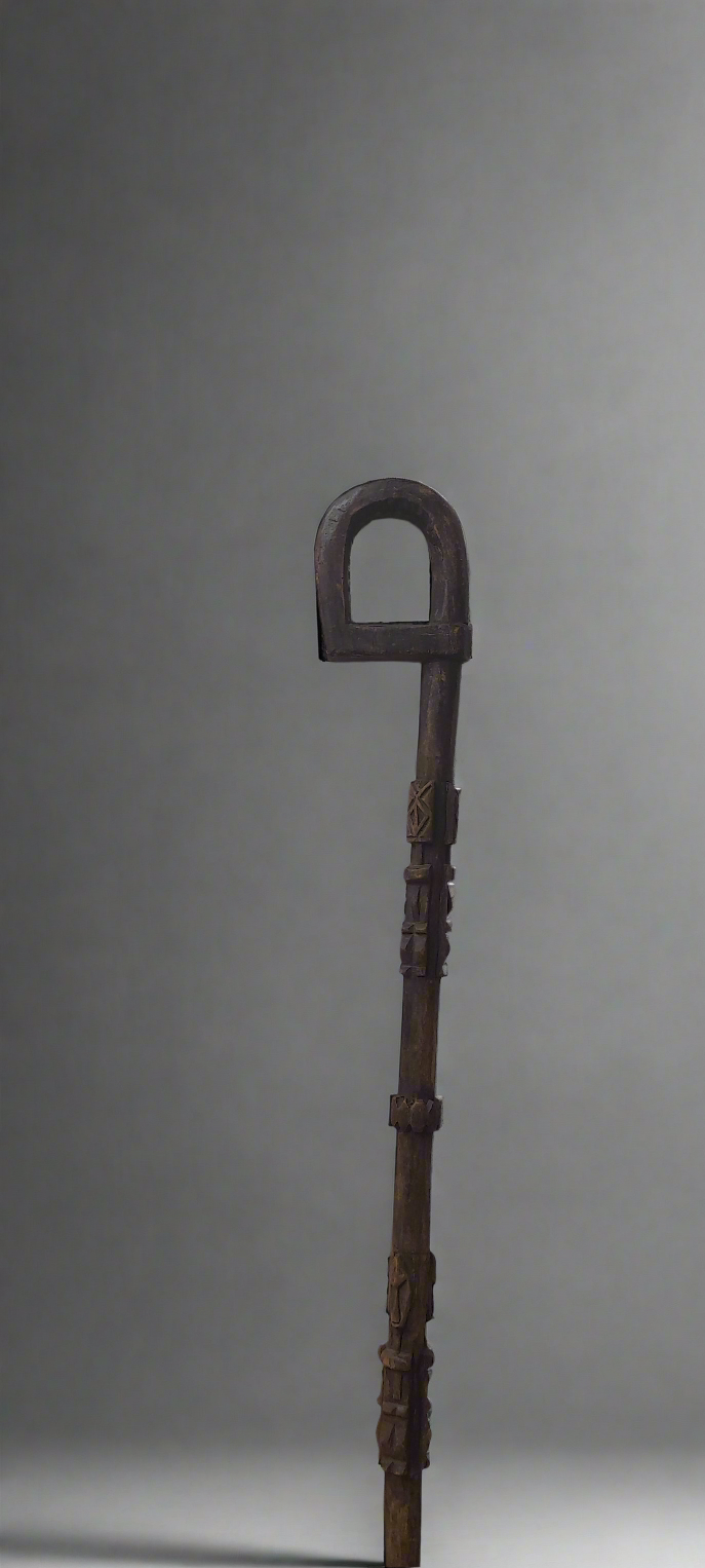 Canne Dogon en bois