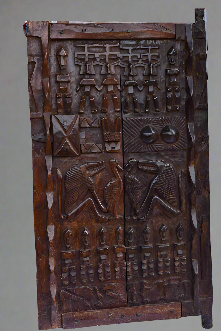 Grande porte bois Dogon Mali
