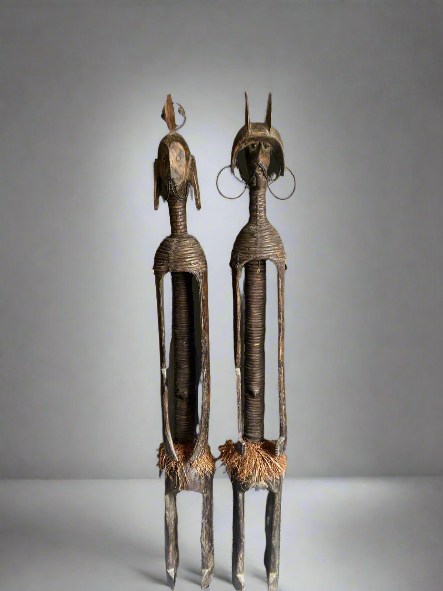 Grande statue Mumuye en bois