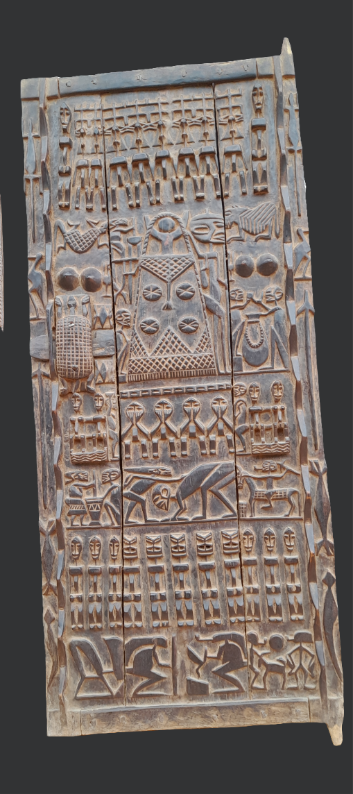 Grande porte Dogon en bois
