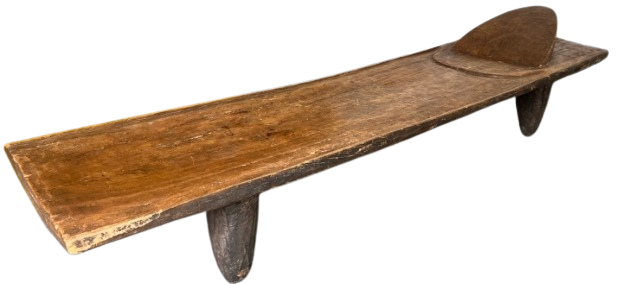 Lit long Senoufo en bois