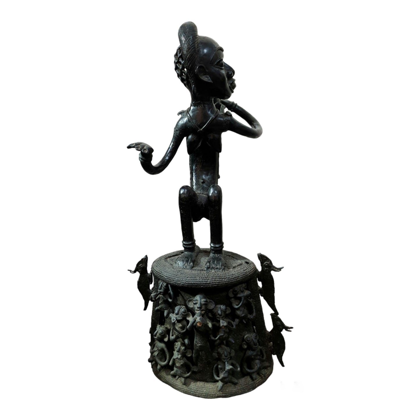 Maternite Tikar en Bronze, Cameroun