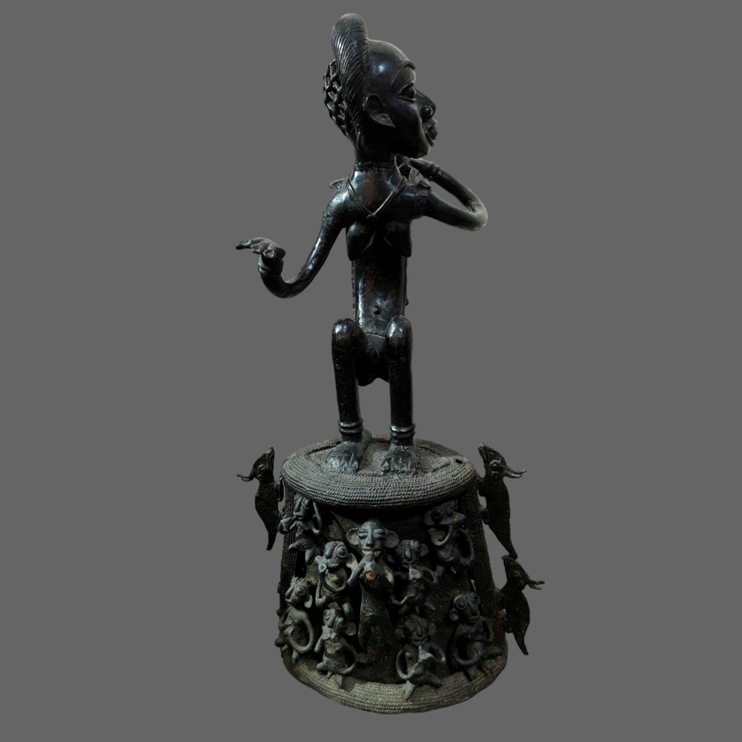 Maternite Tikar en Bronze, Cameroun
