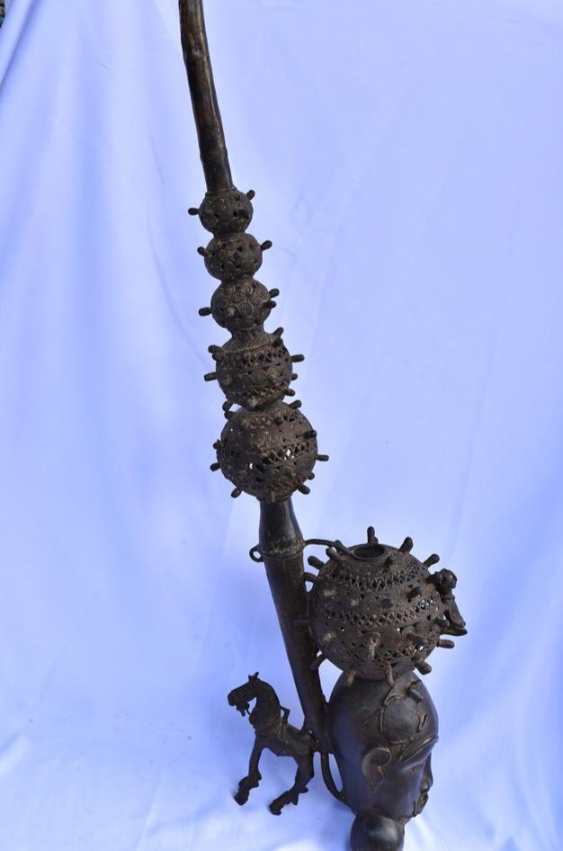 Pipe Forme Chevalier En Bronze