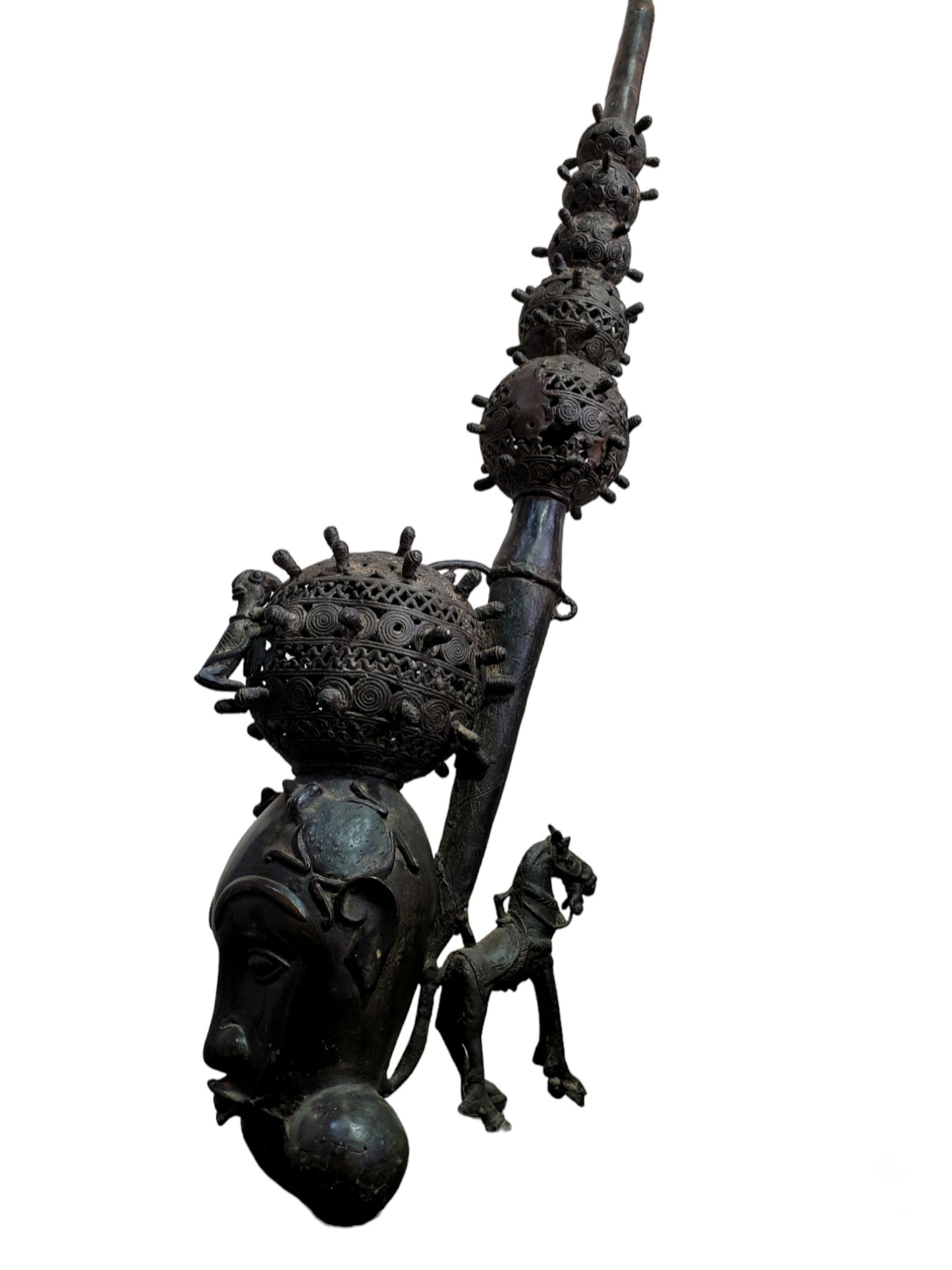 Pipe Forme Chevalier En Bronze