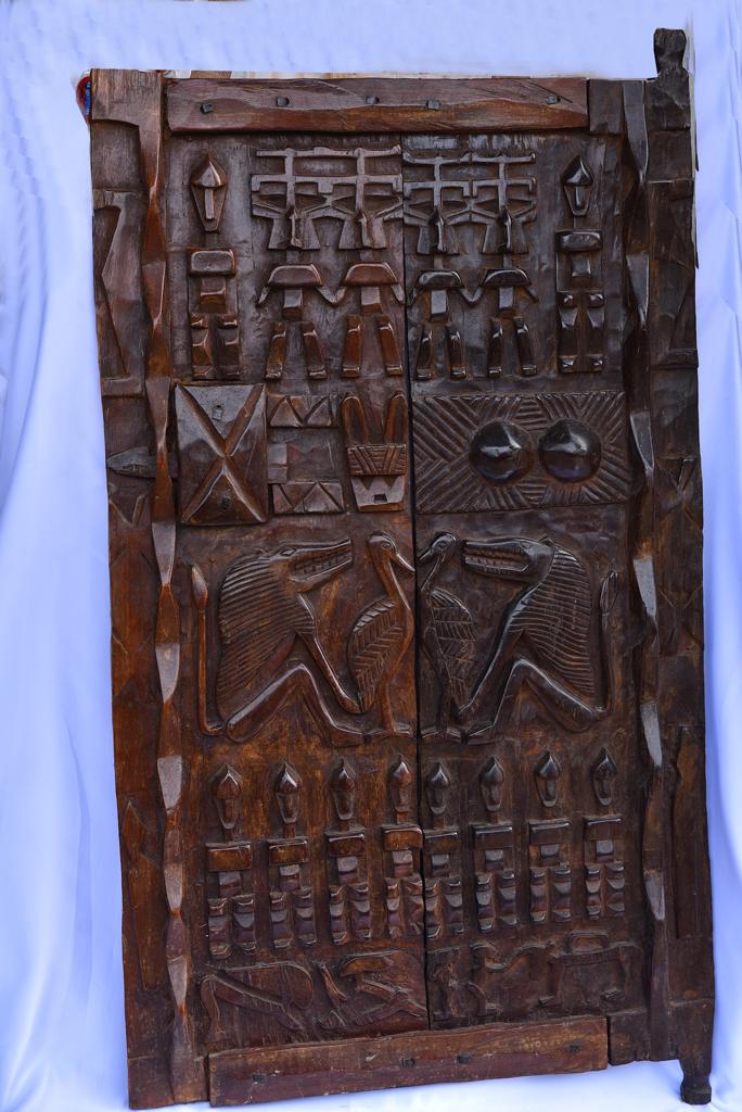 Grande porte Dogon en bois