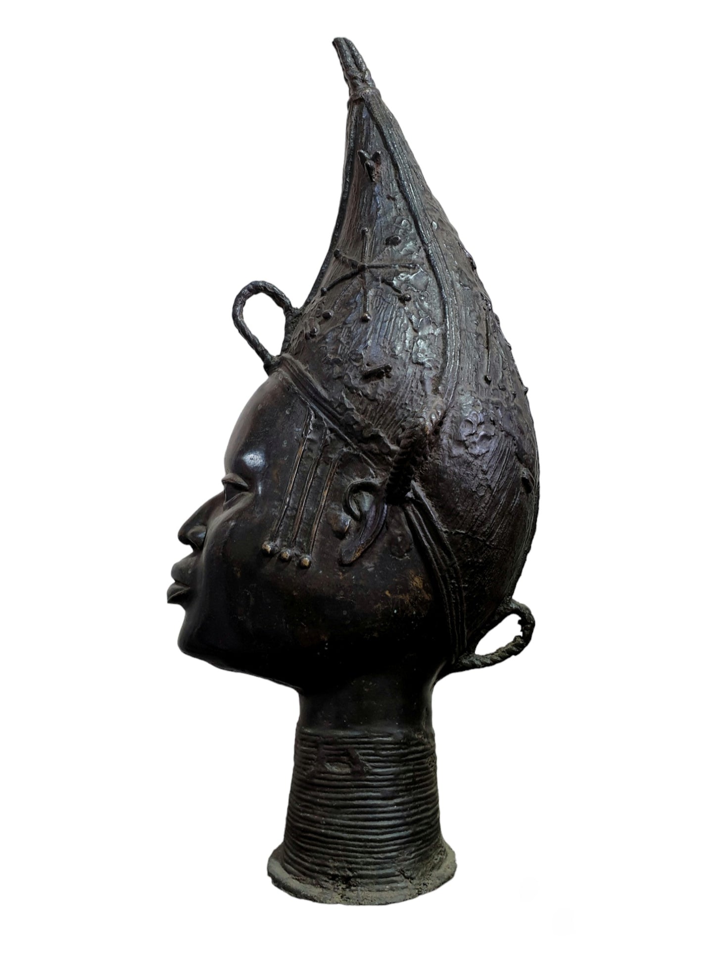 Tete De Reine Mere En Bronze - Ife - Bini Edo
