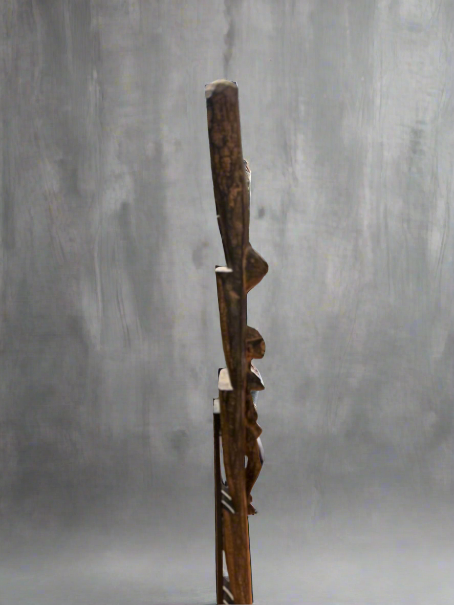 Poteau Toguna Sculpté Dogon, Mali