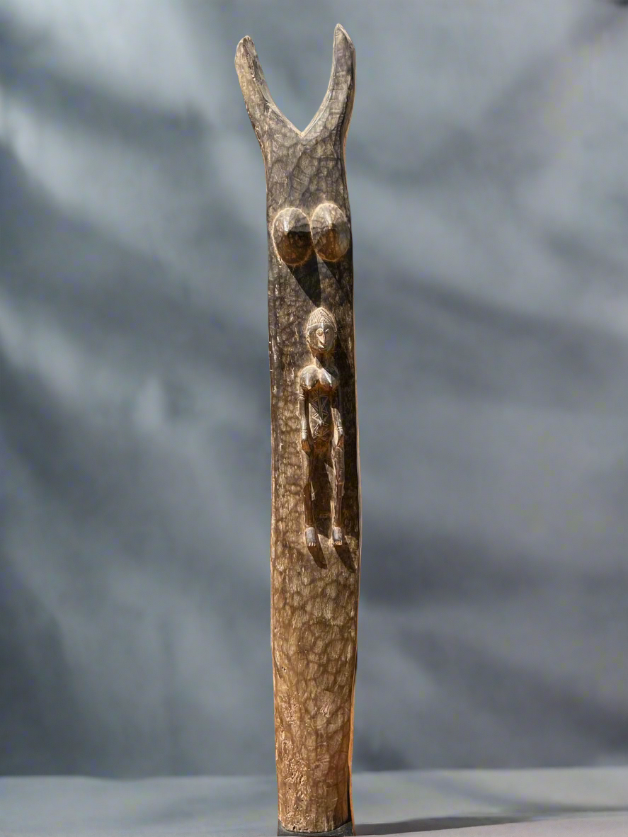 Poteau Toguna Sculpté Dogon, Mali