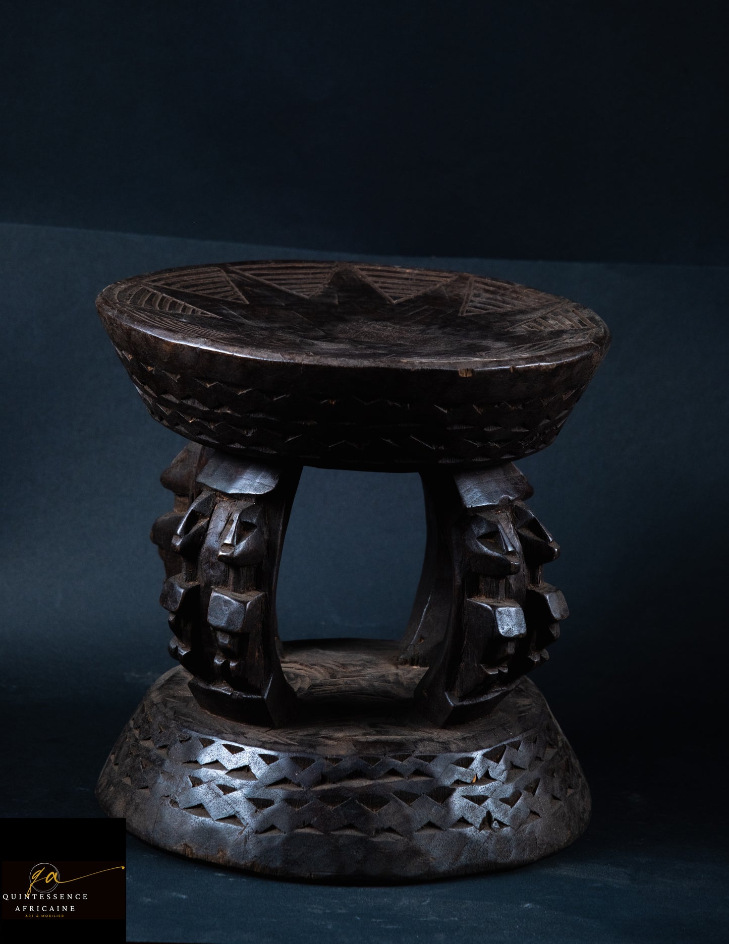 Tabouret Dogon en bois, Mali