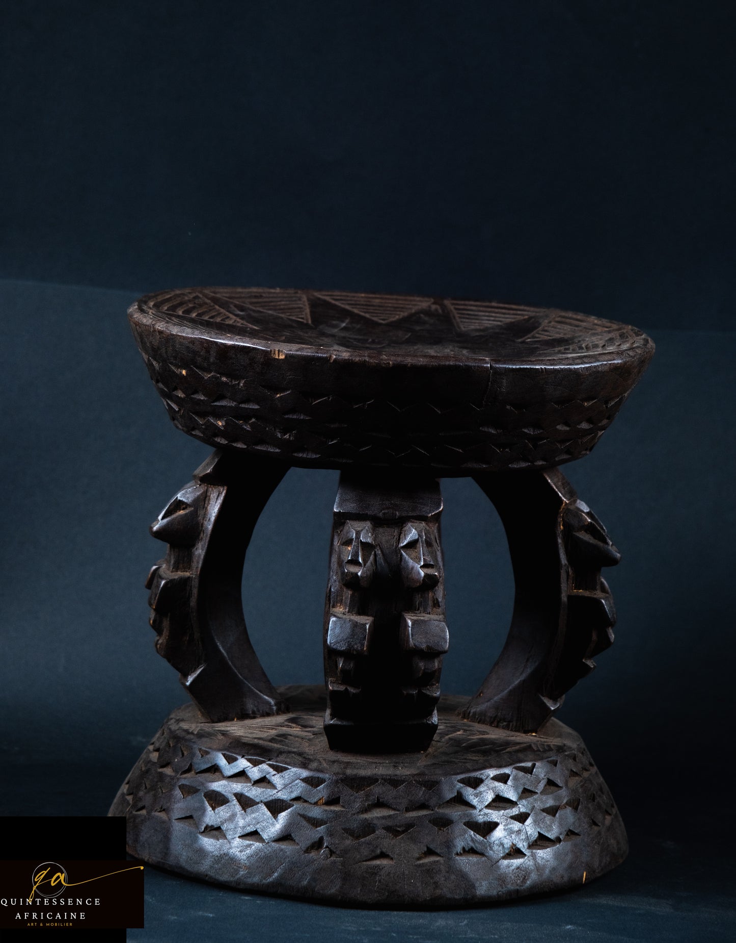 Tabouret Dogon en bois, Mali