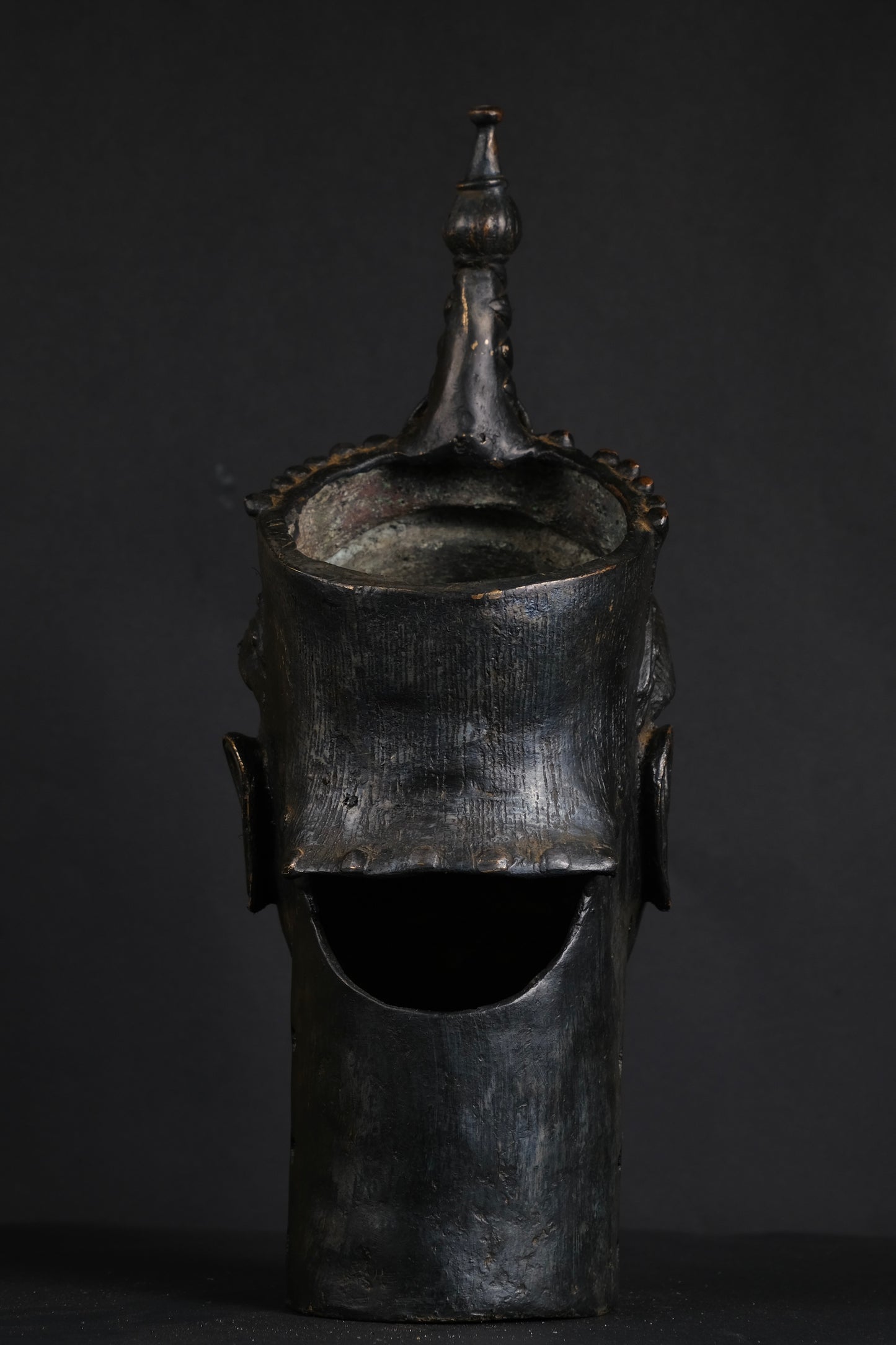 Tete Commemorative Oba En Bronze - Ife - Bini Edo
