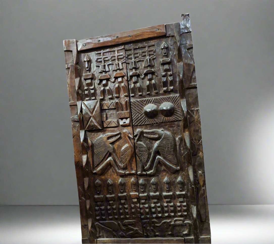 Grande porte Dogon en bois