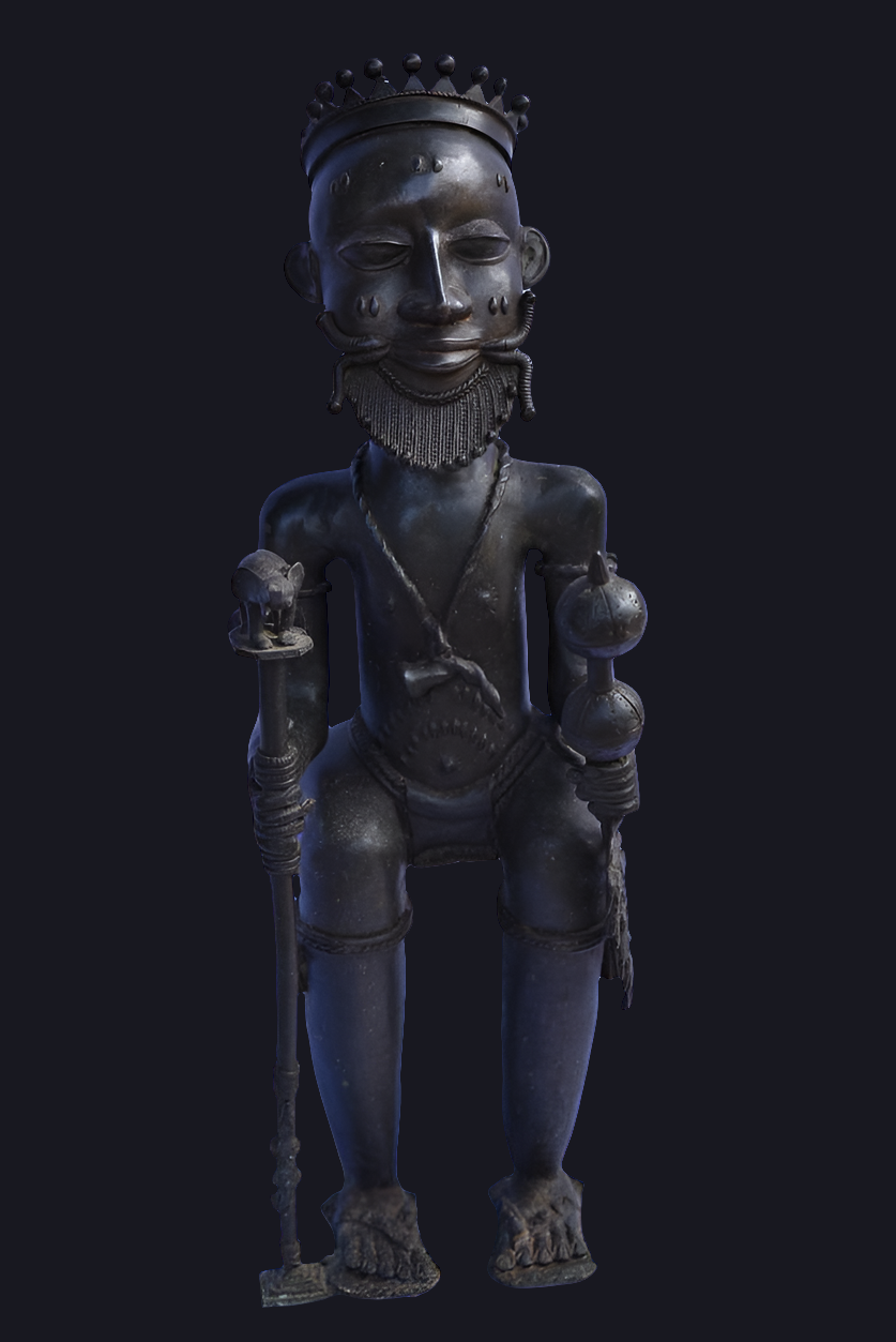 Couple royal Yoruba bronze, Nigeria
