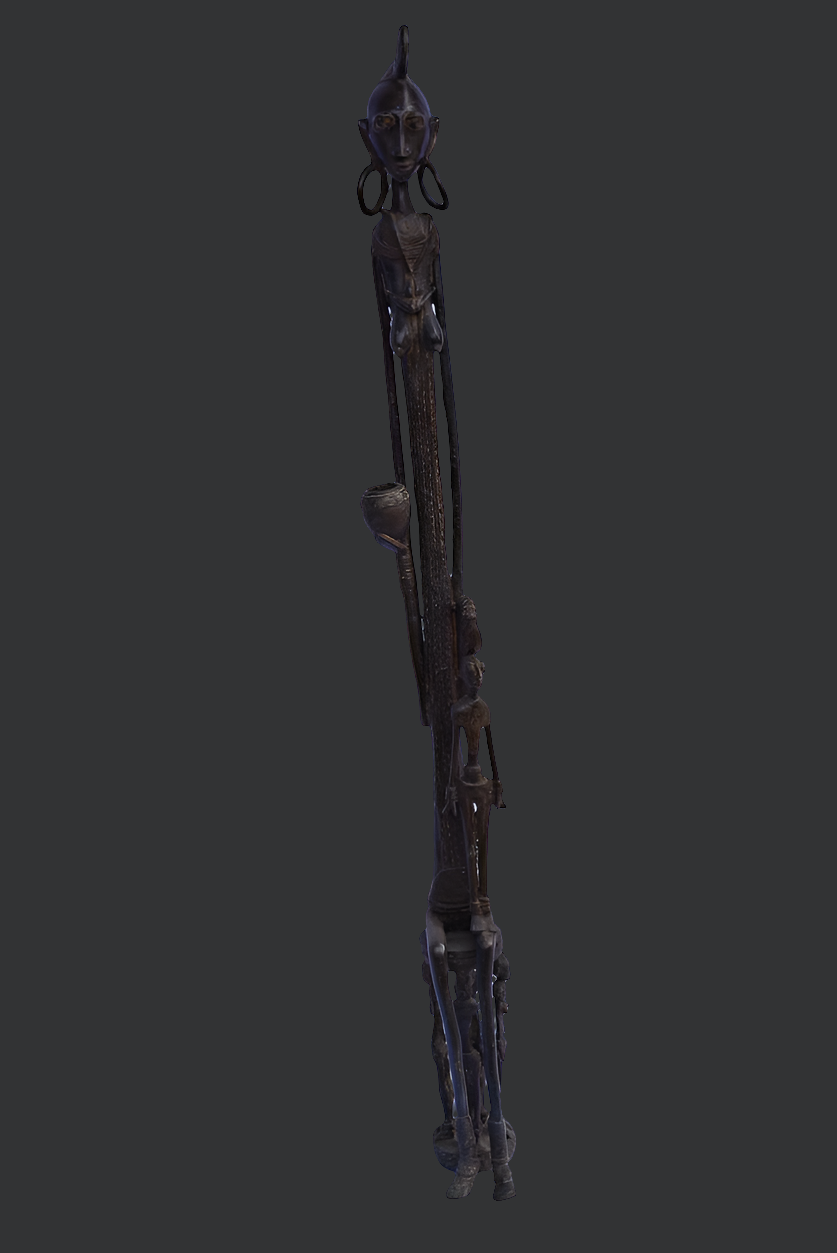Couple primordial Dogon en bronze