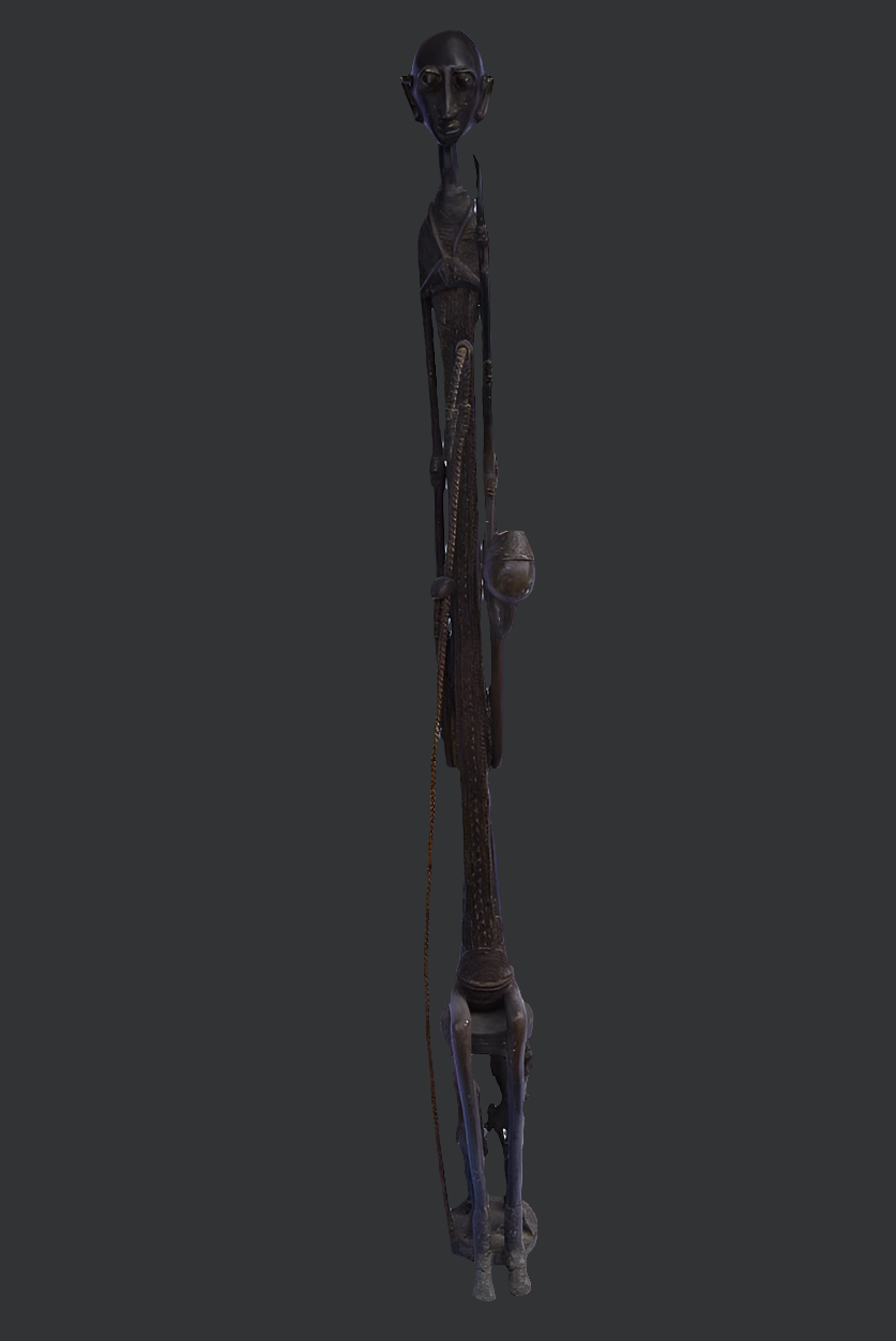 Couple primordial Dogon en bronze