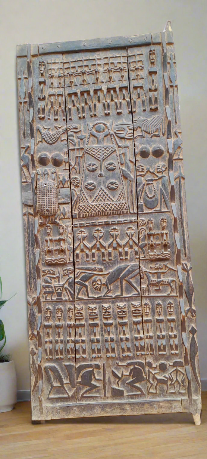 Grande porte Dogon en bois