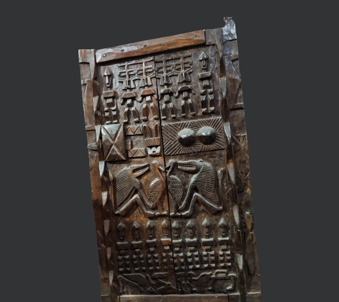 Grande porte Dogon en bois