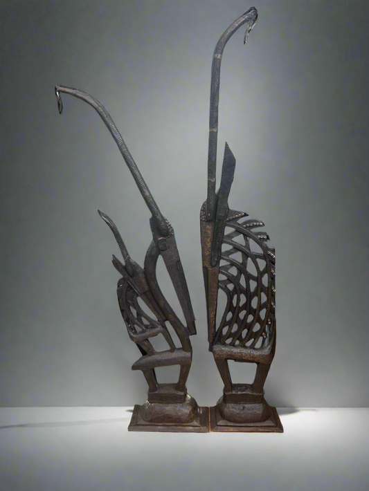 Très grand couple statues CIWARA, Mali