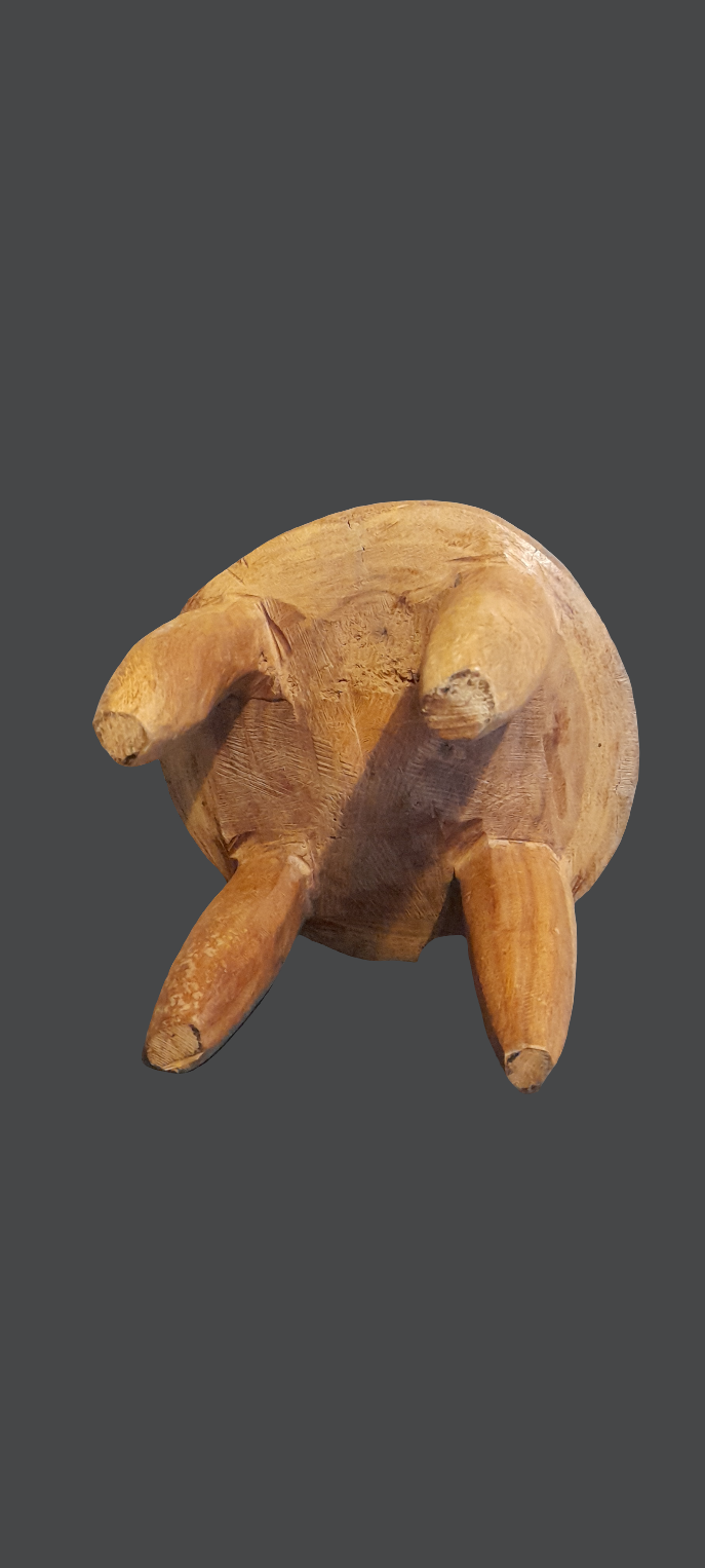 Petit Tabouret rond Senoufo en bois