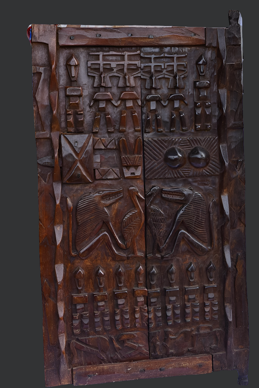 Grande porte Dogon en bois