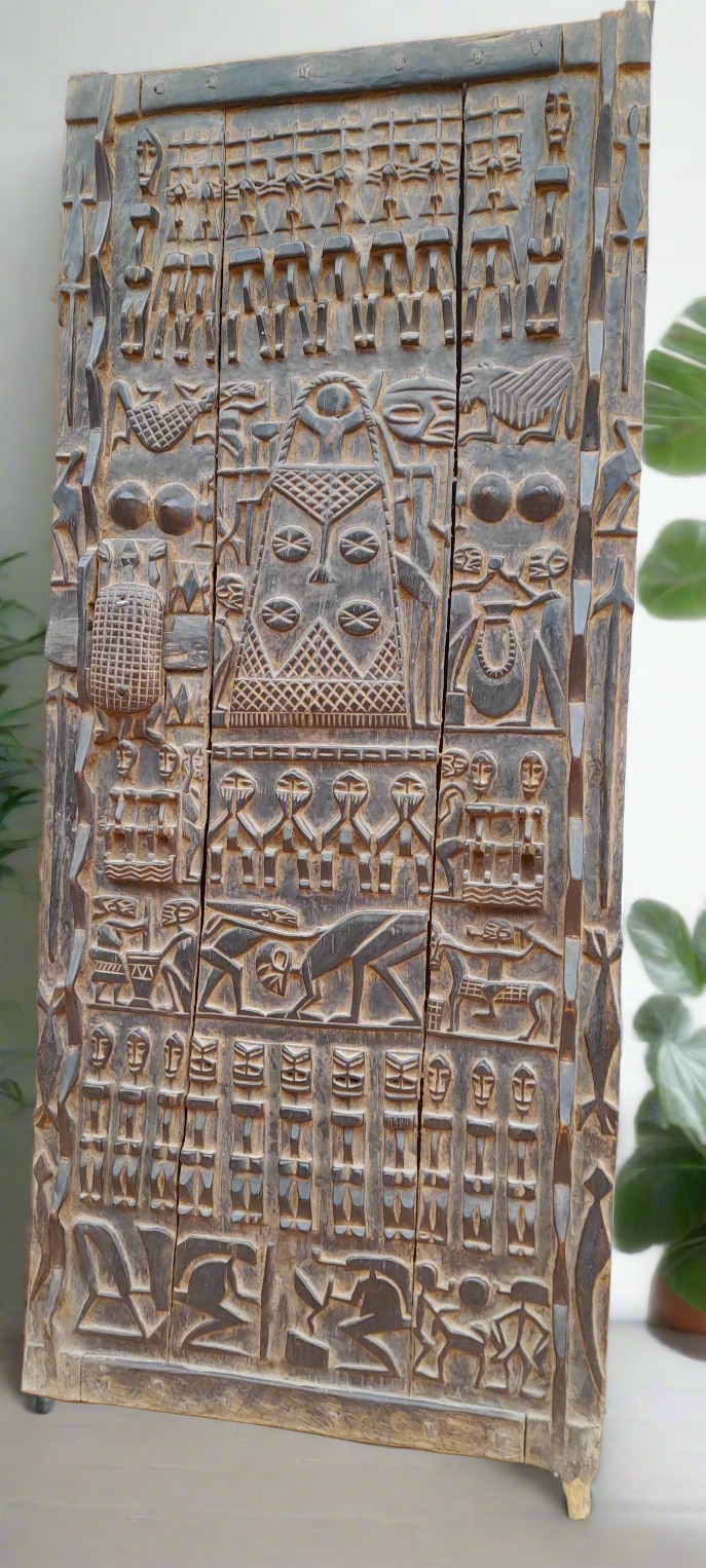 Grande porte Dogon en bois