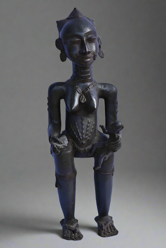 Couple royal Yoruba bronze, Nigeria
