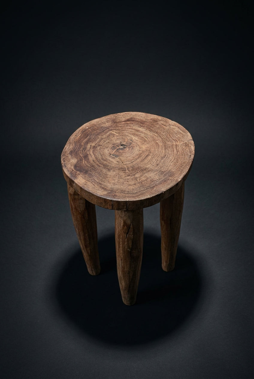 Tabouret Lobi en bois,