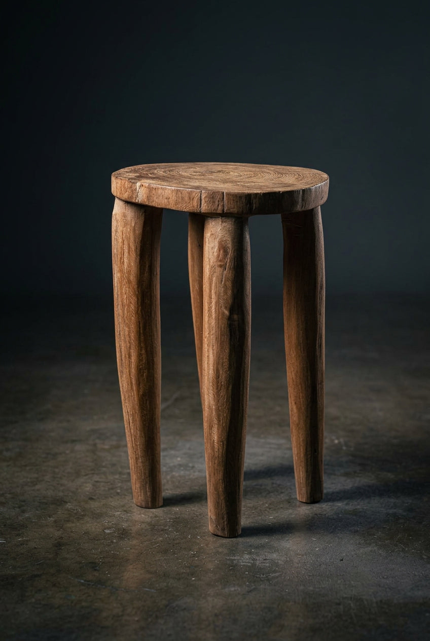 Tabouret Lobi en bois,