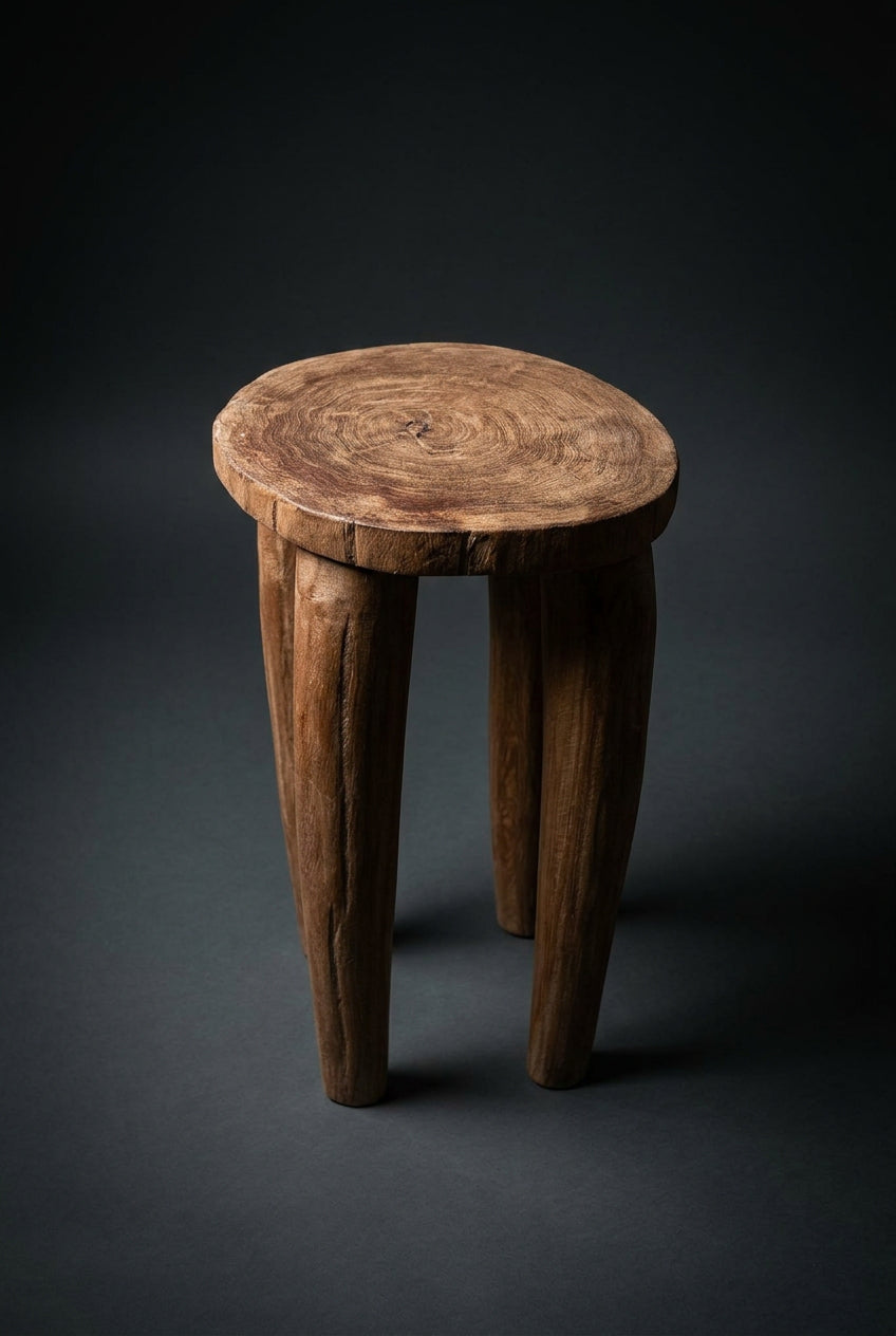 Tabouret Lobi en bois,