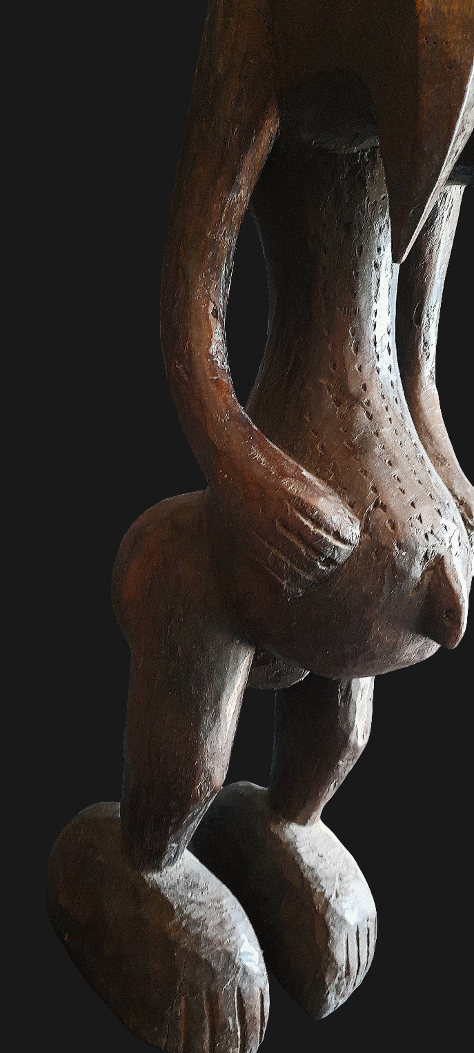 Statue Bambara Guandoudou en bois