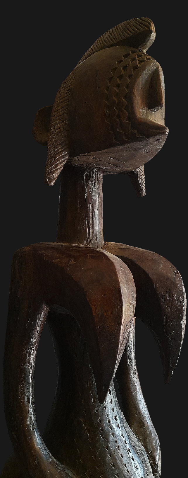 Statue Bambara Guandoudou en bois