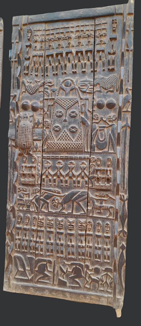 Grande porte Dogon en bois
