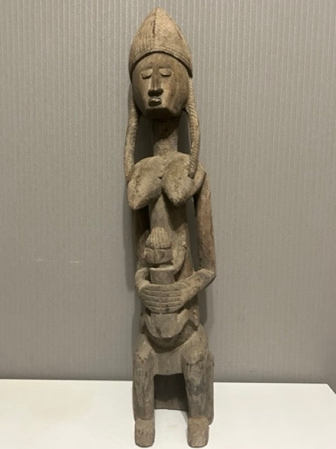 Maternité Bambara en bois, Mali