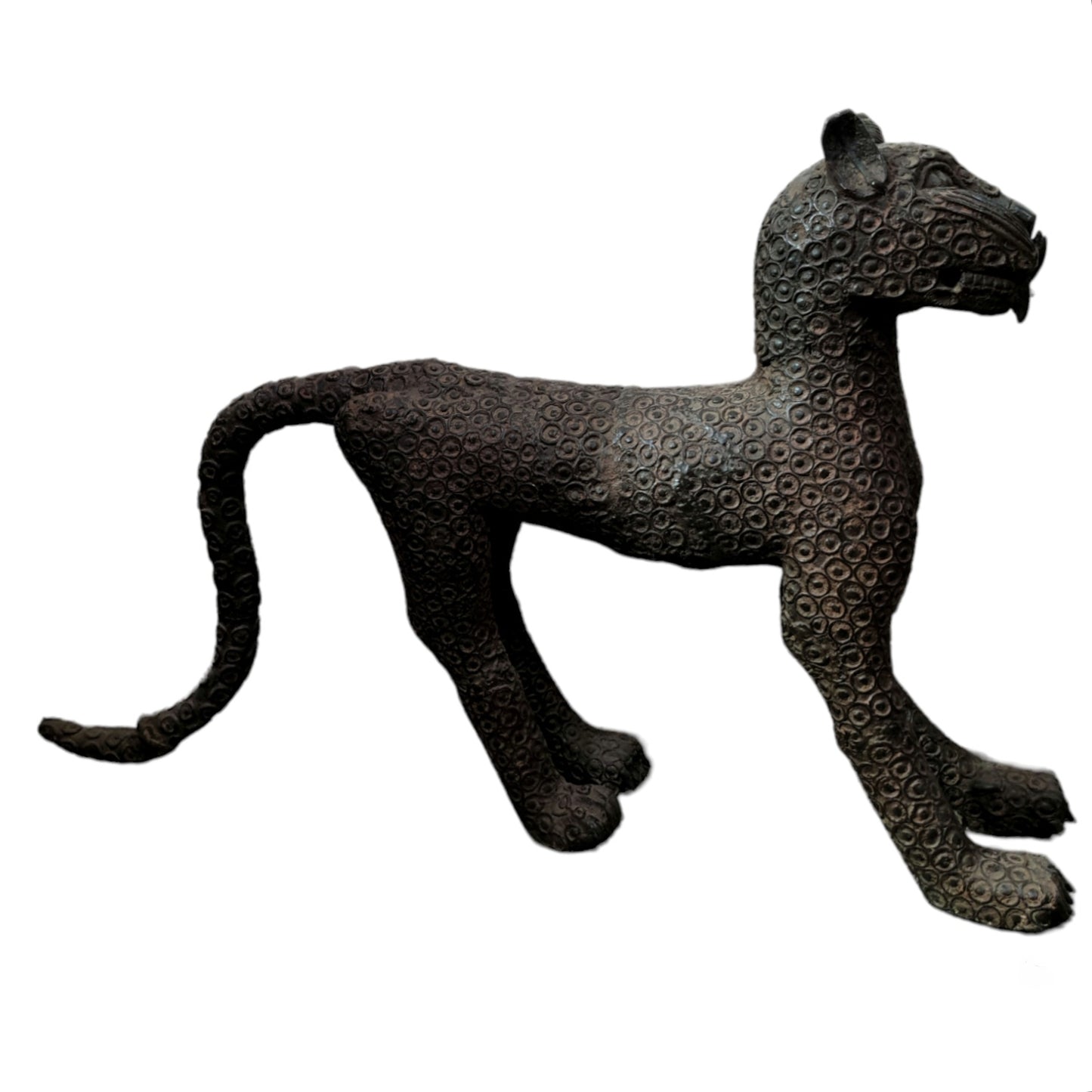Grand léopard royal en bronze - IFE
