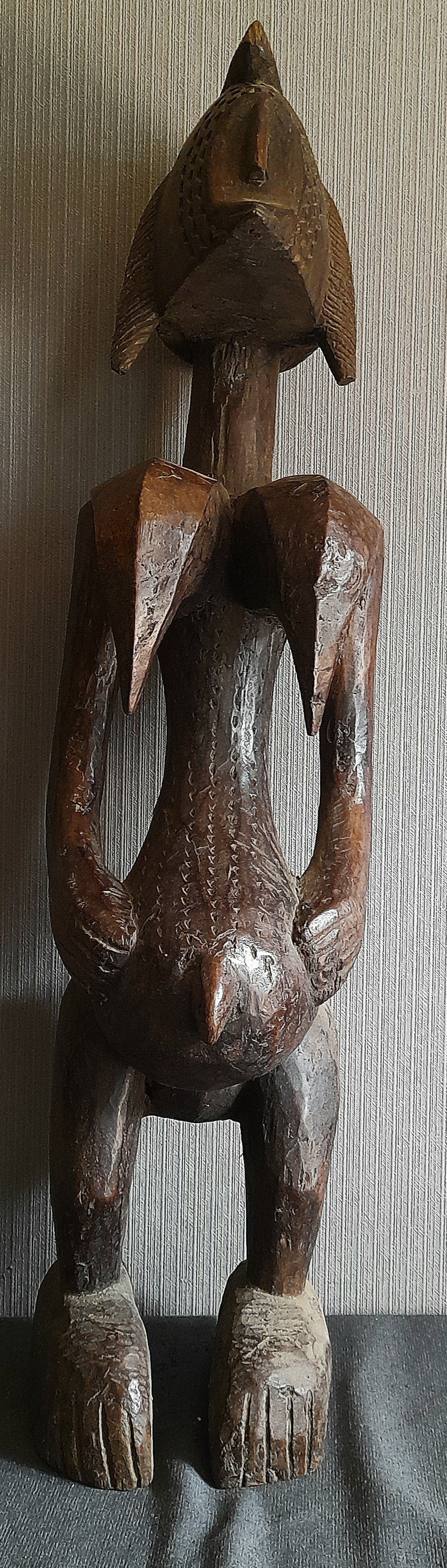 Statue Bambara Guandoudou en bois