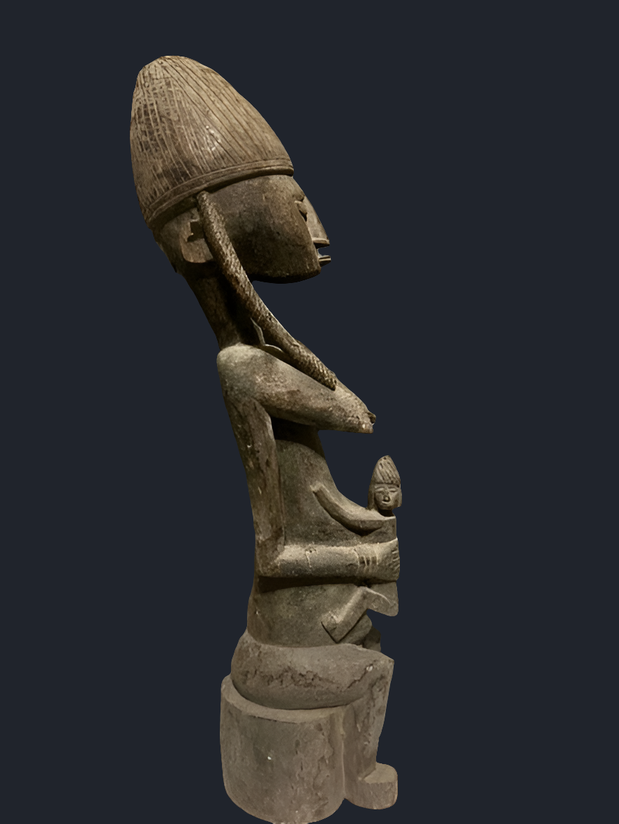 Maternité Bambara en bois, Mali