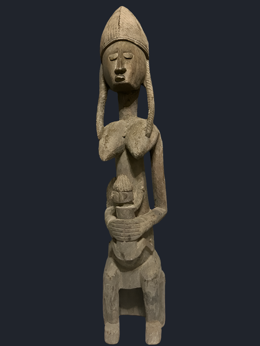 Maternité Bambara en bois, Mali