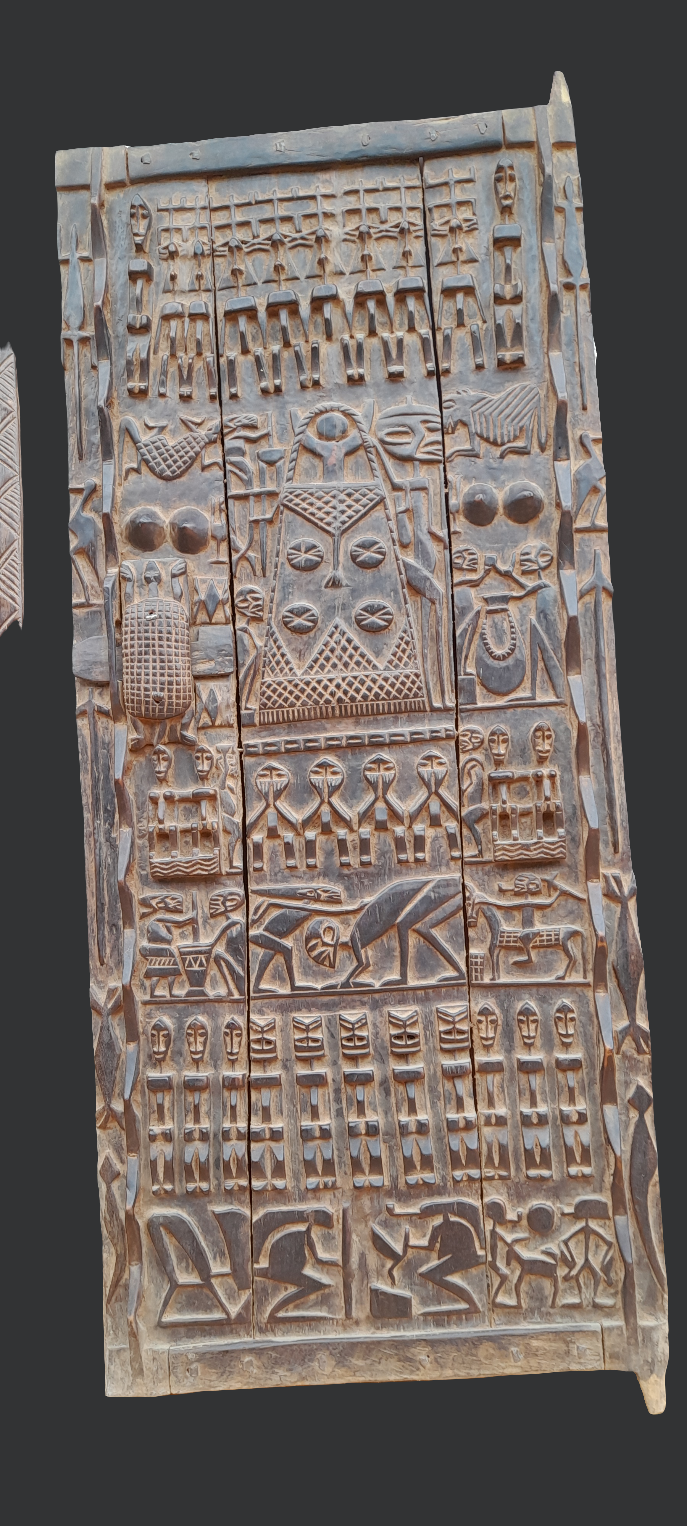 Grande porte Dogon en bois