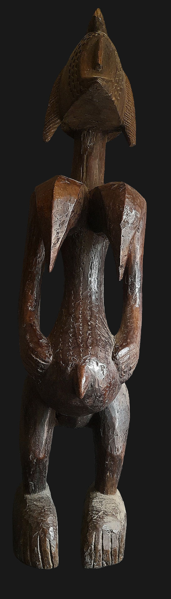 Statue Bambara Guandoudou en bois