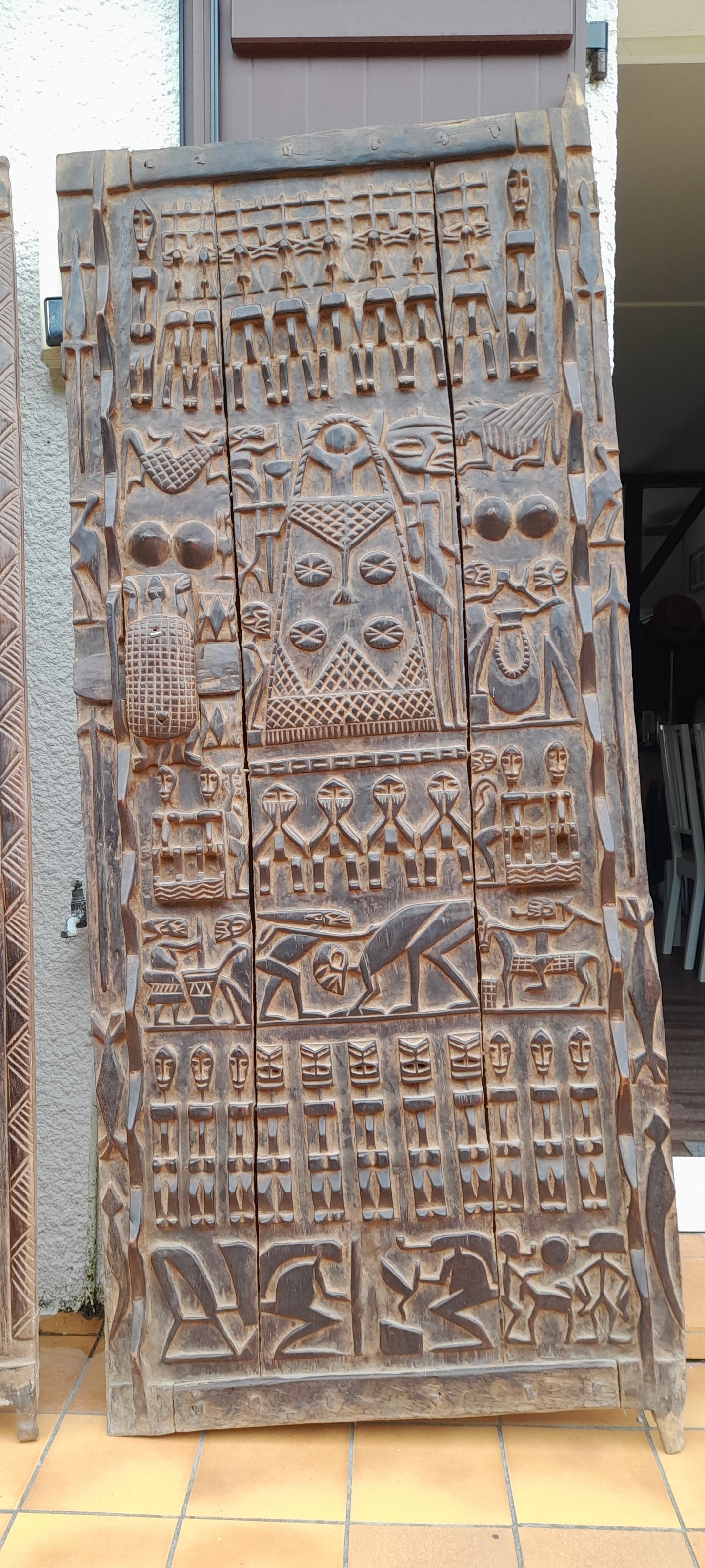 Grande porte Dogon en bois
