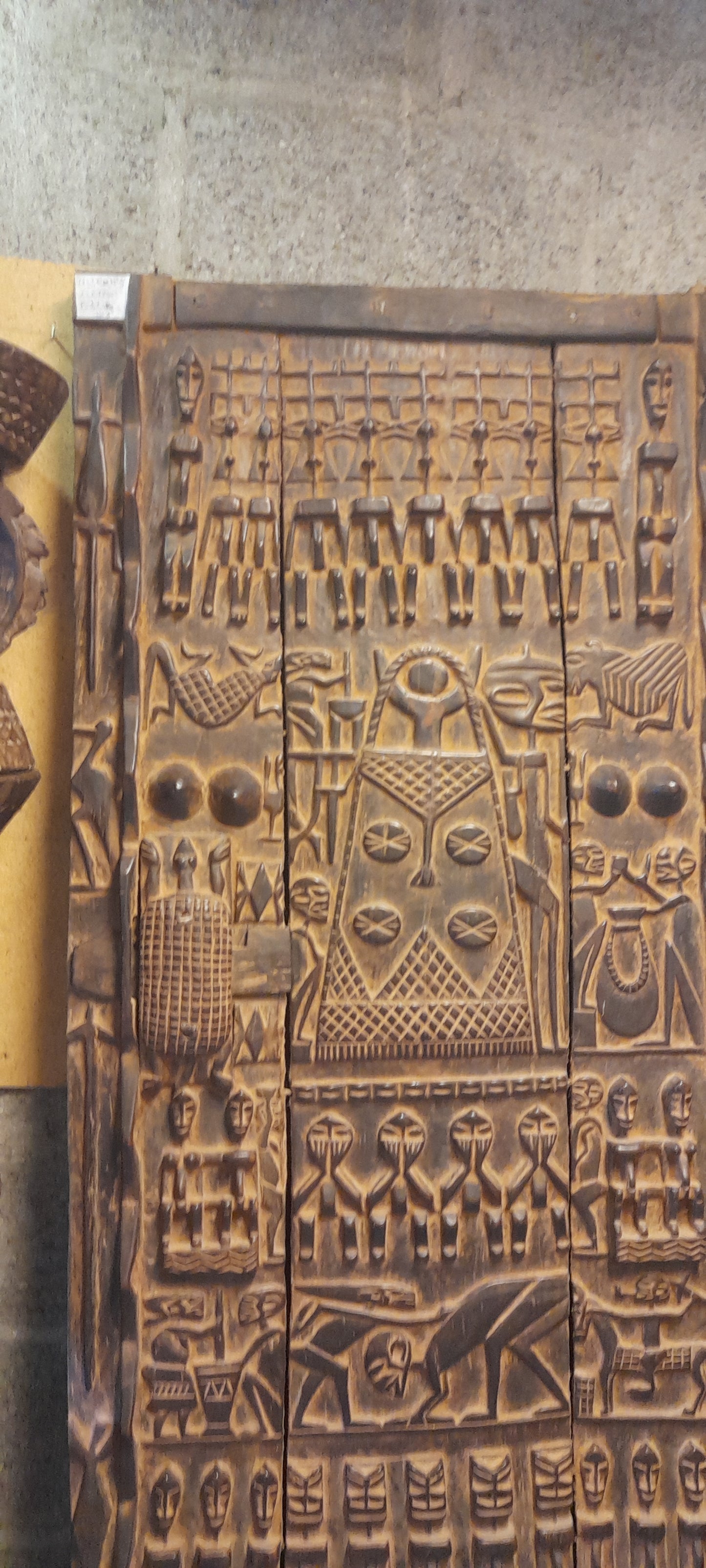 Grande porte Dogon en bois