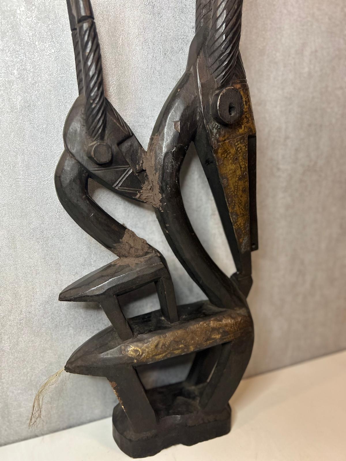 Sculpture Bambara en bois Ciwara