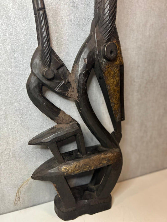 Sculpture Bambara en bois Ciwara