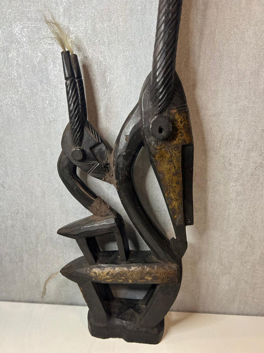 Sculpture Bambara en bois Ciwara