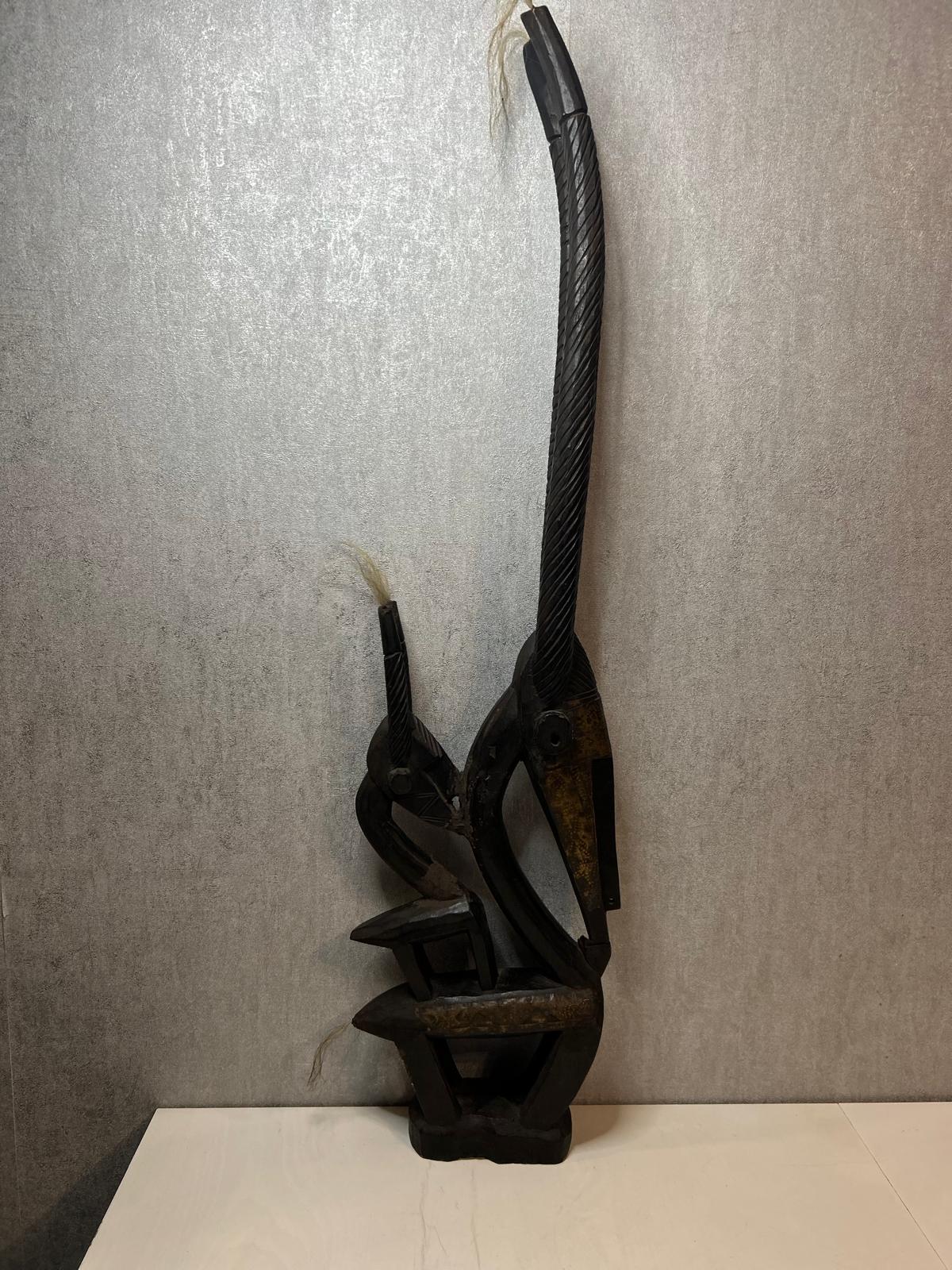 Sculpture Bambara en bois Ciwara